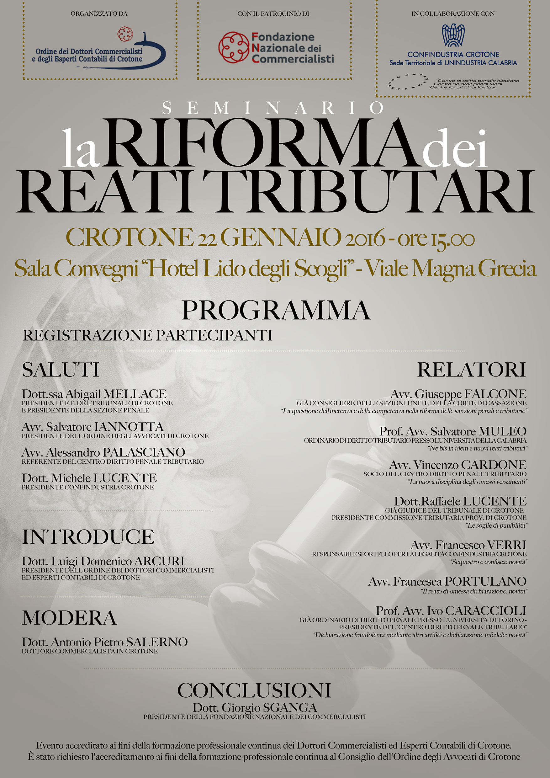 CROTONE22.01.2016 ORE 15 Seminario